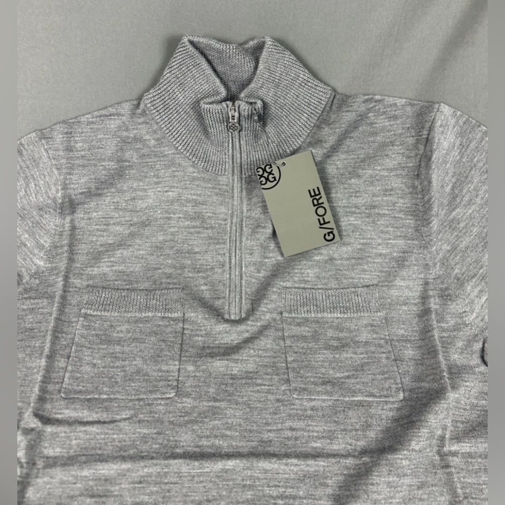 G/FORE G4 Womens Sweater Dress Pocket XL Gray Wool - Picture 4 of 9